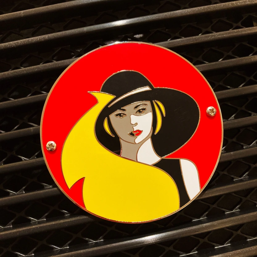 Grill badge Miss Belga
